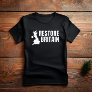 Restore Britain T-Shirt UK Patriotic Graphic Tee