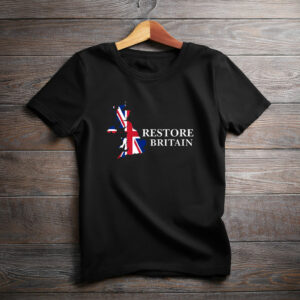 Restore Britain T-Shirt UK Patriotic Graphic Tee