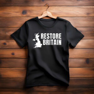 Restore Britain T-Shirt UK Patriotic Graphic Tee
