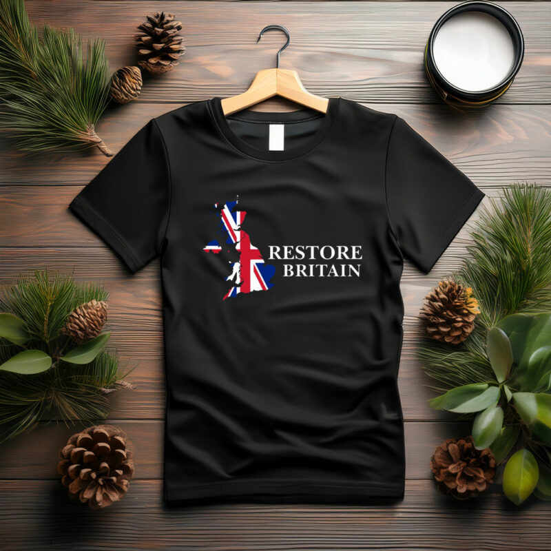 Restore Britain T-Shirt UK Patriotic Graphic Tee