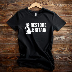 Restore Britain T-Shirt UK Patriotic Graphic Tee