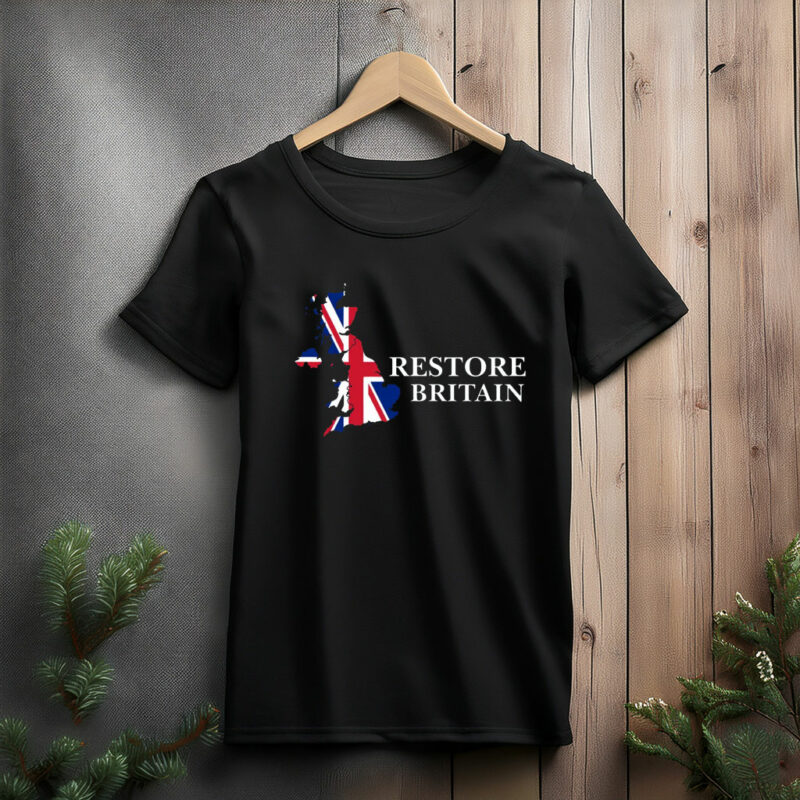 Restore Britain T-Shirt UK Patriotic Graphic Tee