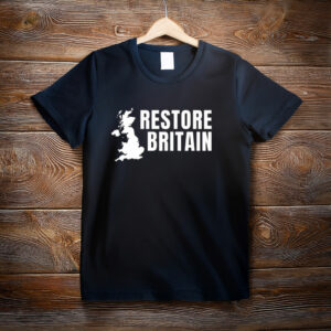 Restore Britain T-Shirt UK Patriotic Graphic Tee