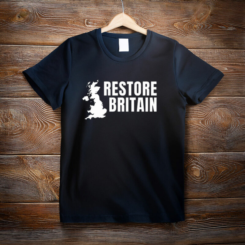 Restore Britain T-Shirt UK Patriotic Graphic Tee