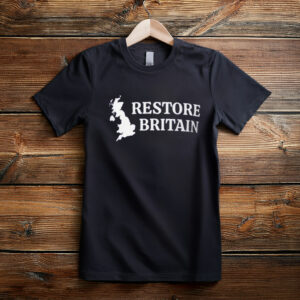 Restore Britain T-Shirt UK Political Graphic Tee