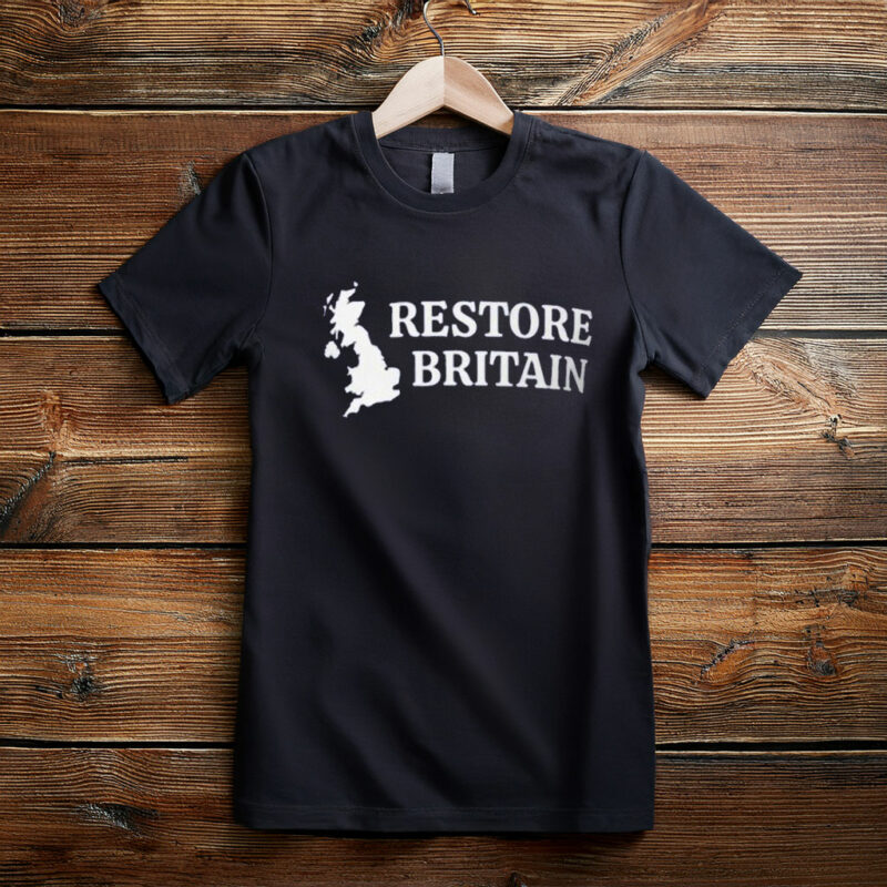 Restore Britain T-Shirt UK Political Graphic Tee
