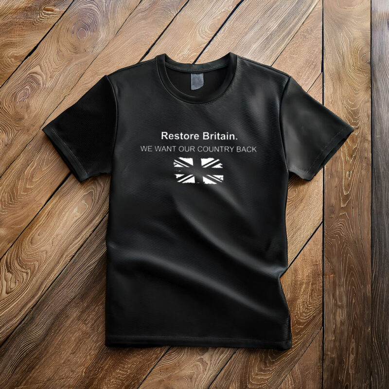 Restore Britain Tee UK National Identity Graphic Shirt