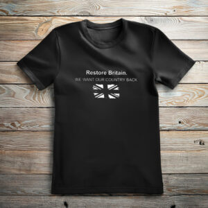 Restore Britain Tee UK National Identity Graphic Shirt