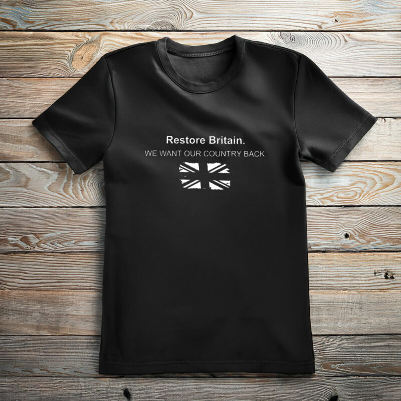 Restore Britain Tee UK National Identity Graphic Shirt