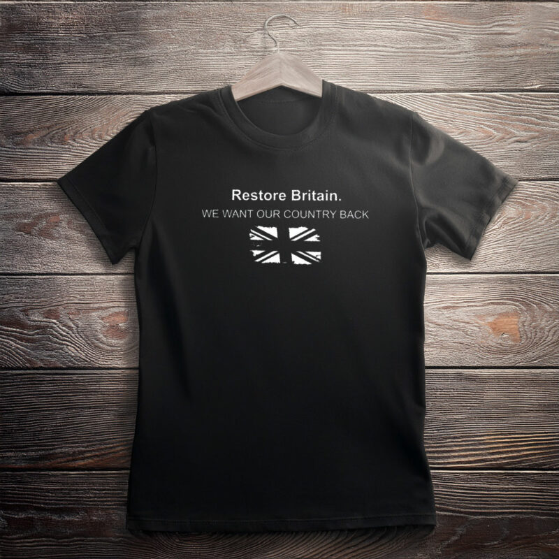 Restore Britain Tee UK National Identity Graphic Shirt