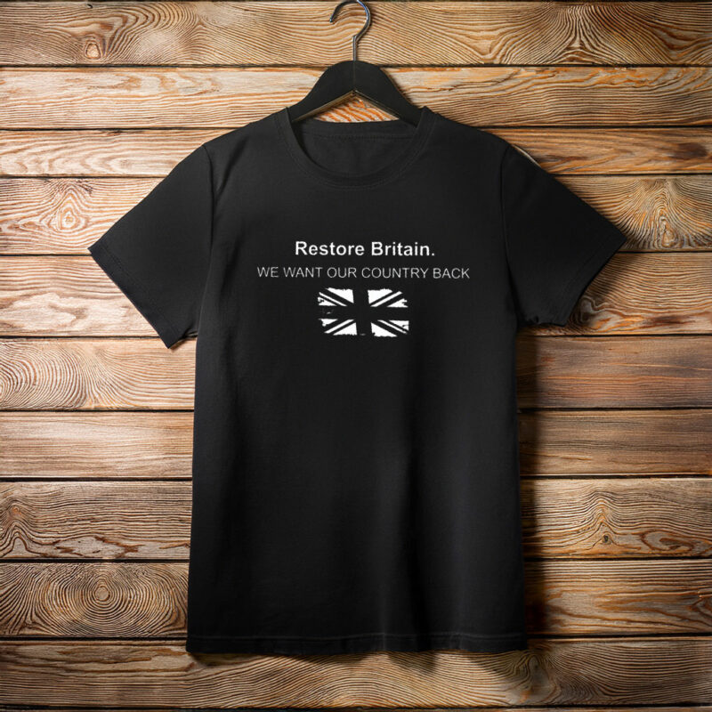 Restore Britain Tee UK National Identity Graphic Shirt