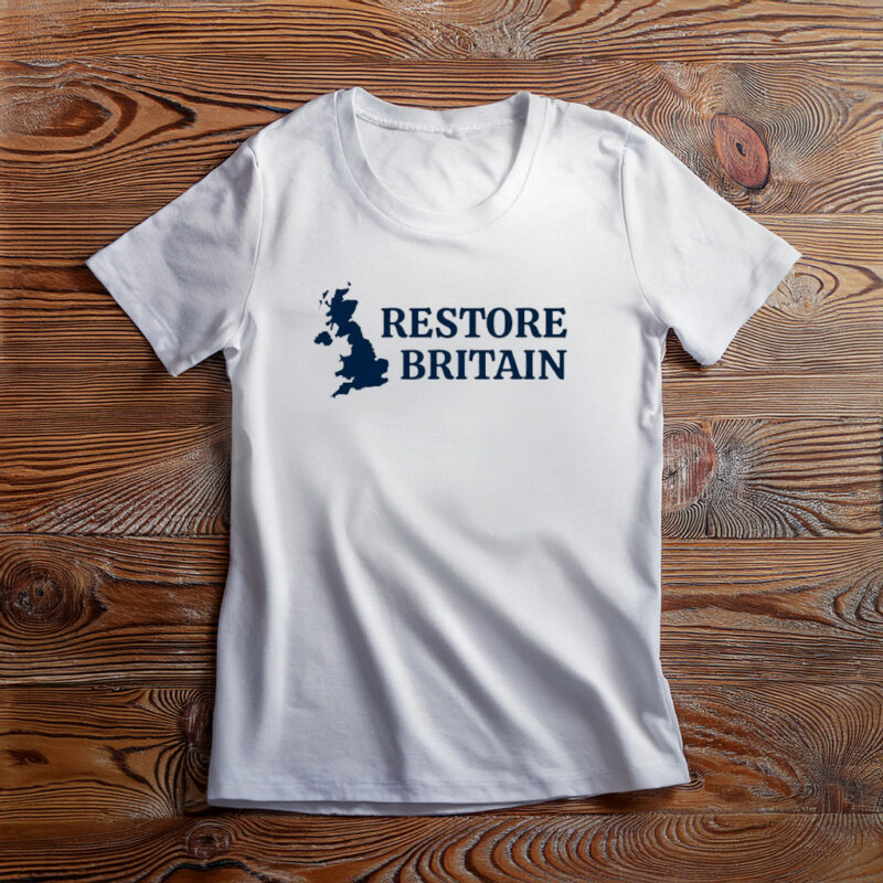 Restore Britain Tee UK National Identity Statement Shirt