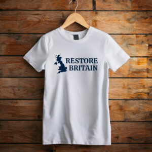Restore Britain Tee UK National Identity Statement Shirt