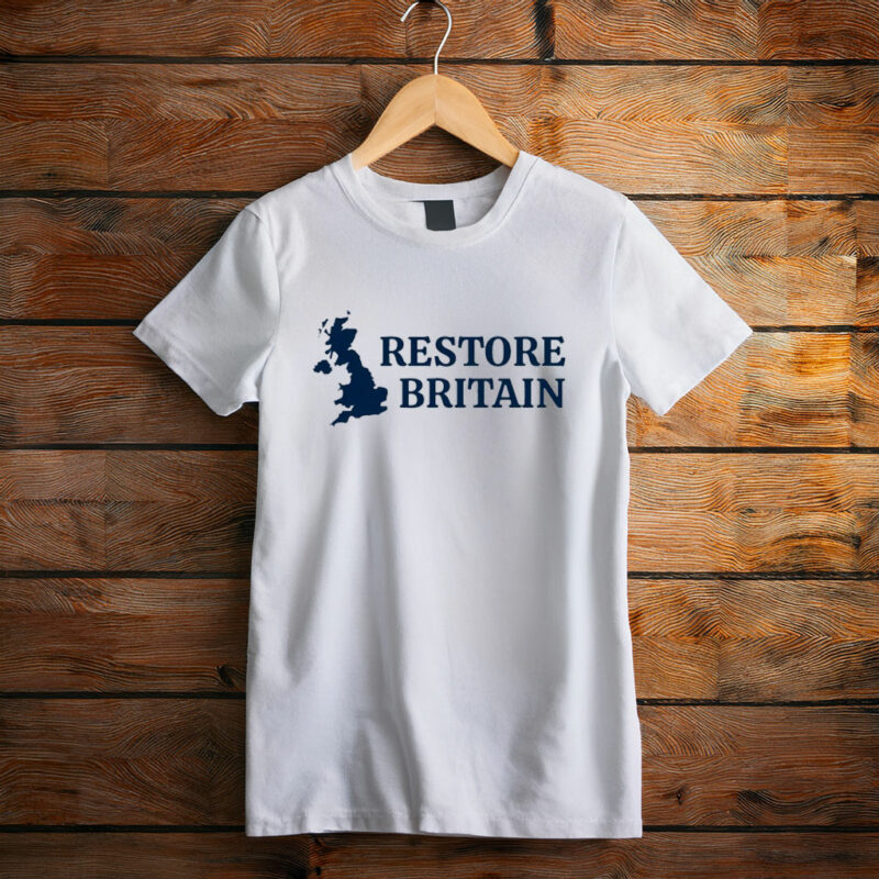 Restore Britain Tee UK National Identity Statement Shirt