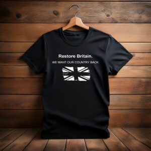 Restore Britain UK Campaign Style Graphic T-Shirt