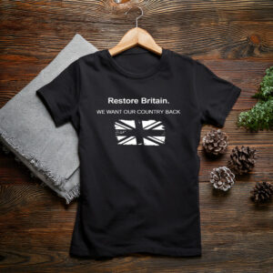Restore Britain UK Campaign Style Graphic T-Shirt