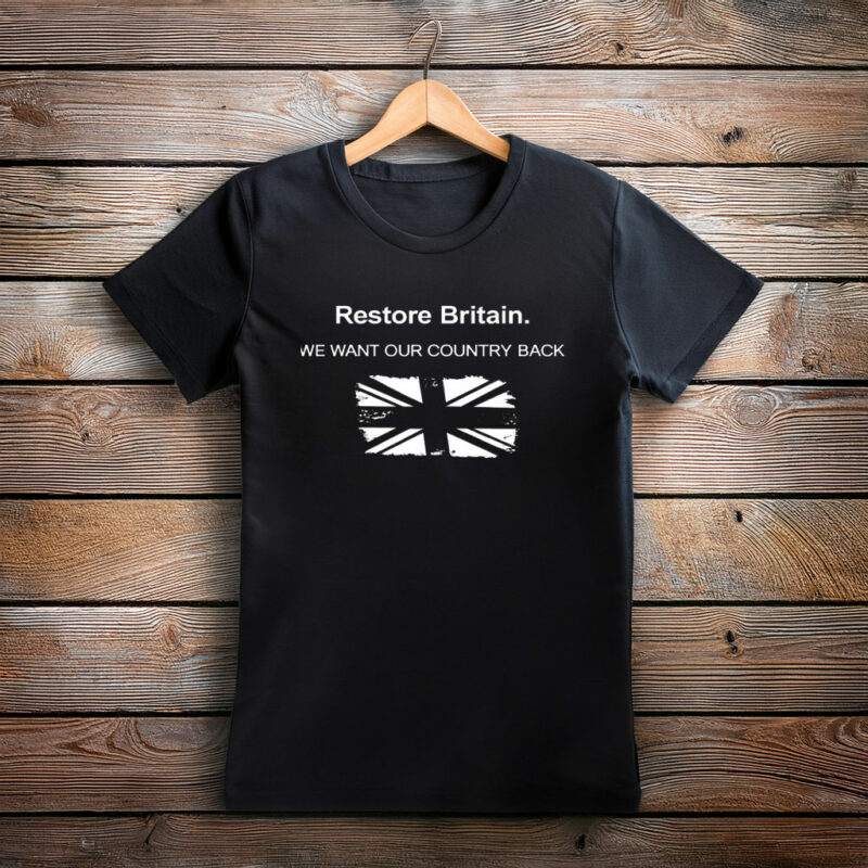 Restore Britain UK Campaign Style Graphic T-Shirt