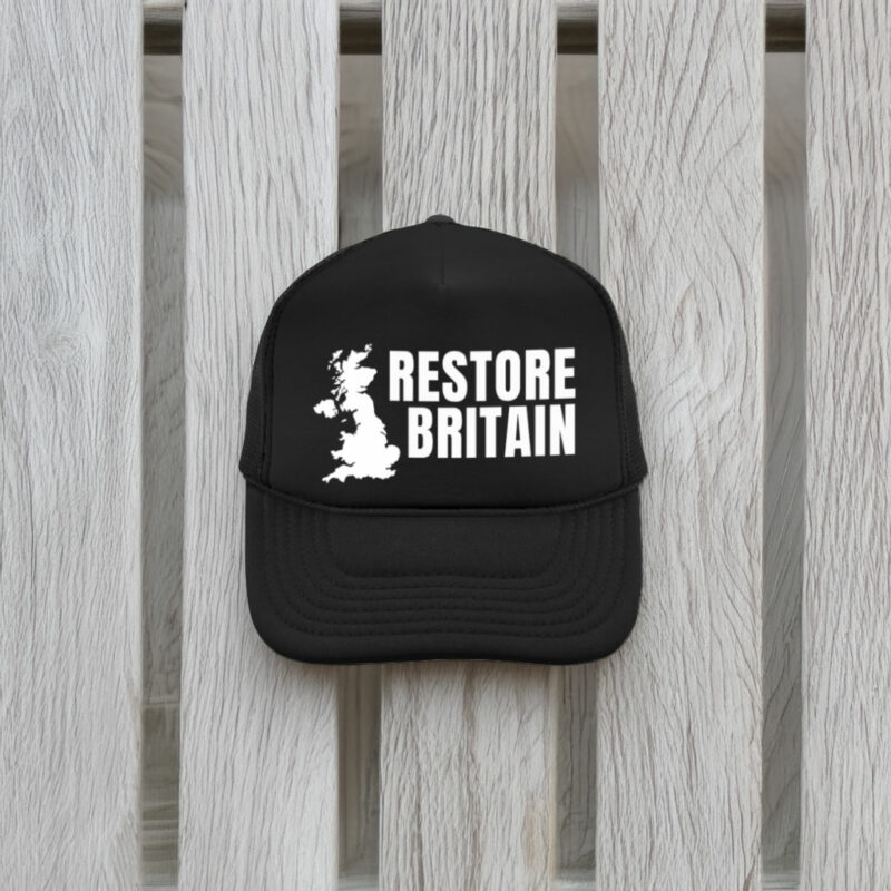 Restore Britain UK Map Black Hat