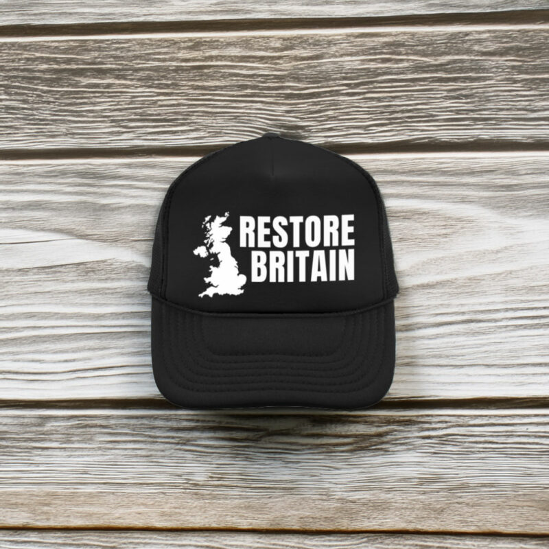 Restore Britain UK Map Black Hat