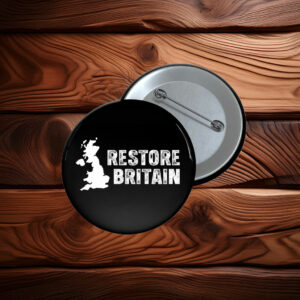 Restore Britain UK Map British Pride Button