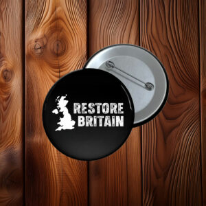 Restore Britain UK Map British Pride Button