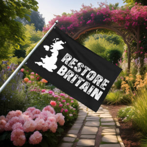 Restore Britain UK Map British Pride Flag