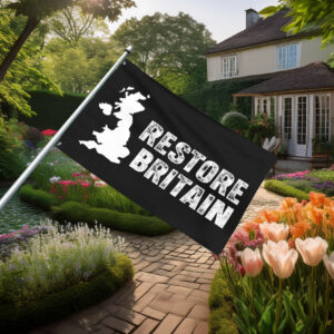 Restore Britain UK Map British Pride Flag
