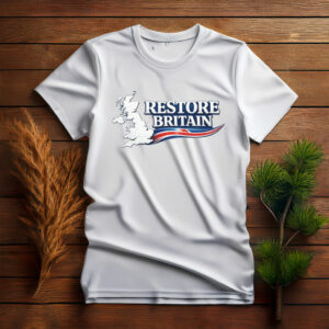 Restore Britain UK Message Shirt Patriotic Statement Tee