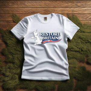 Restore Britain UK Message Shirt Patriotic Statement Tee