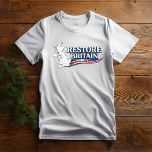 Restore Britain UK Message Shirt Patriotic Statement Tee