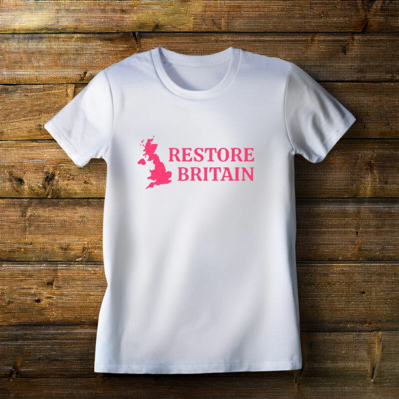 Restore Britain UK Pride Shirt Soft Cotton Graphic Tee