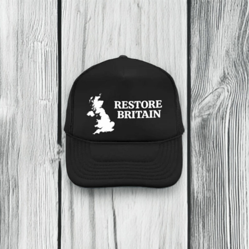 Restore Britain White UK Silhouette Hat