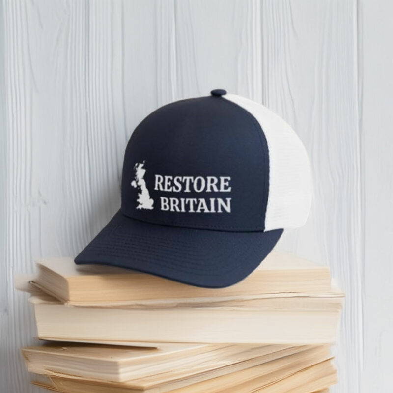 Restore Britain – Patriotic UK Silhouette Flexfit Fitted Baseball Cap