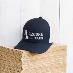Restore Britain – Patriotic UK Silhouette Flexfit Fitted Baseball Cap