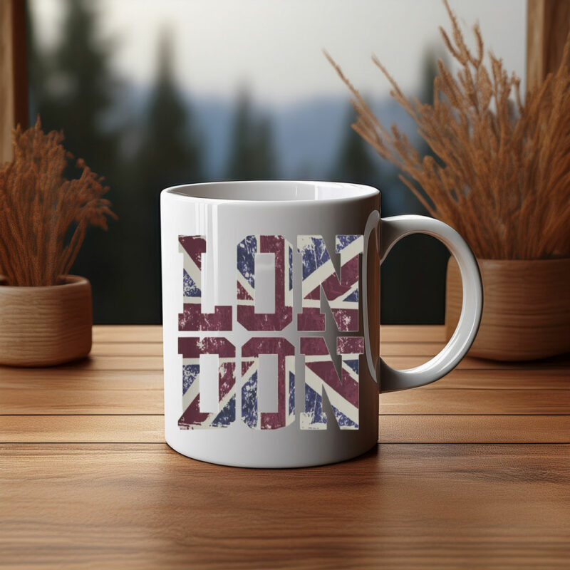 Retro Grunge Vintage Union Jack Mug