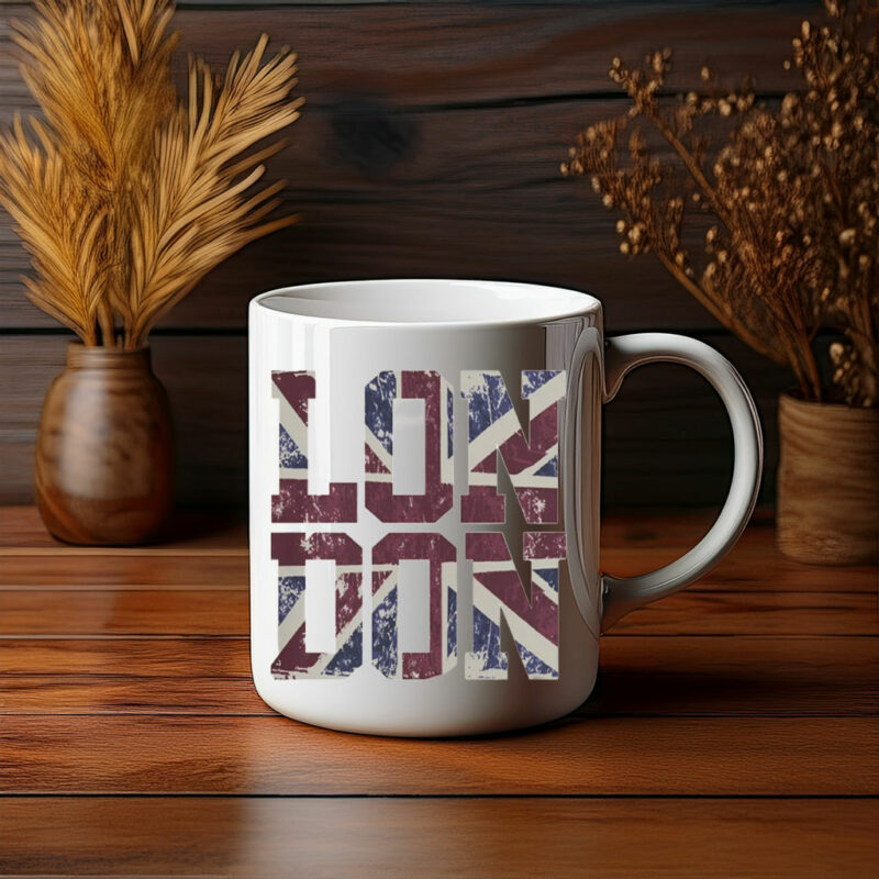 Retro Grunge Vintage Union Jack Mug