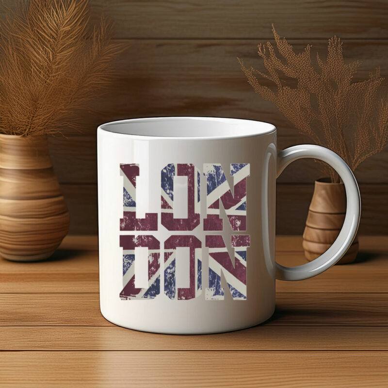 Retro Grunge Vintage Union Jack Mug