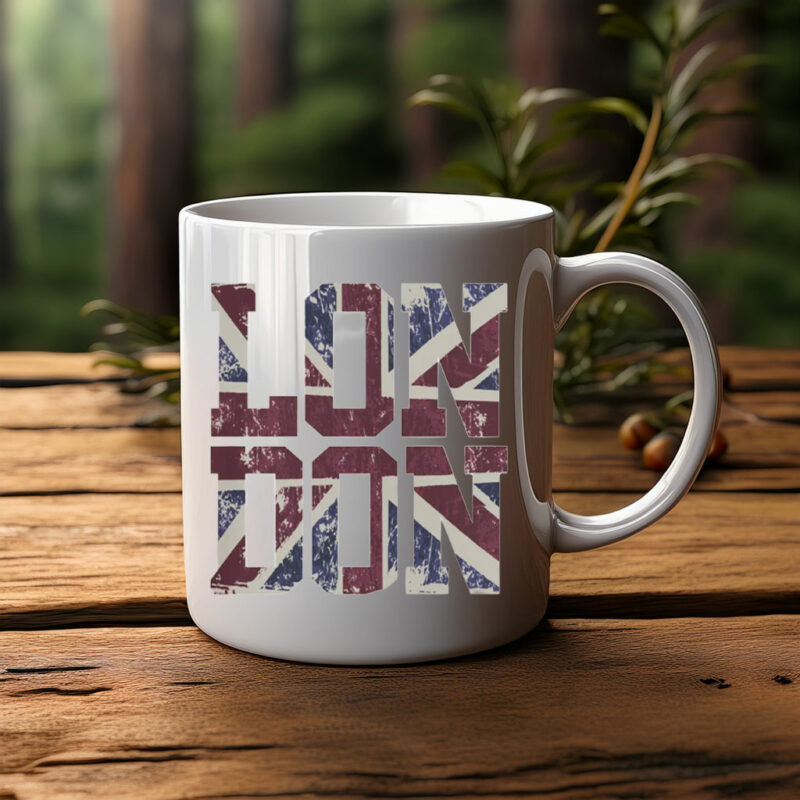 Retro Grunge Vintage Union Jack Mug