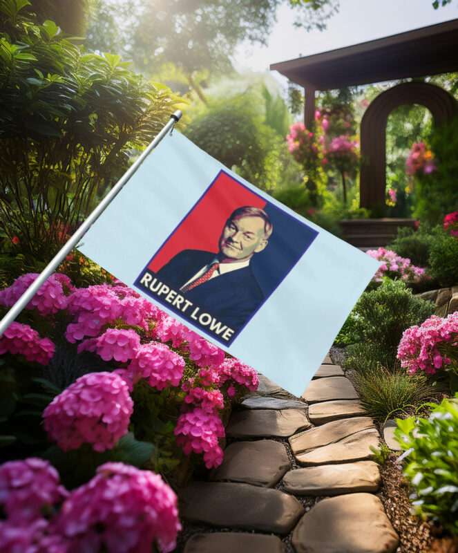 Rupert Lowe Campaign Portrait Flag