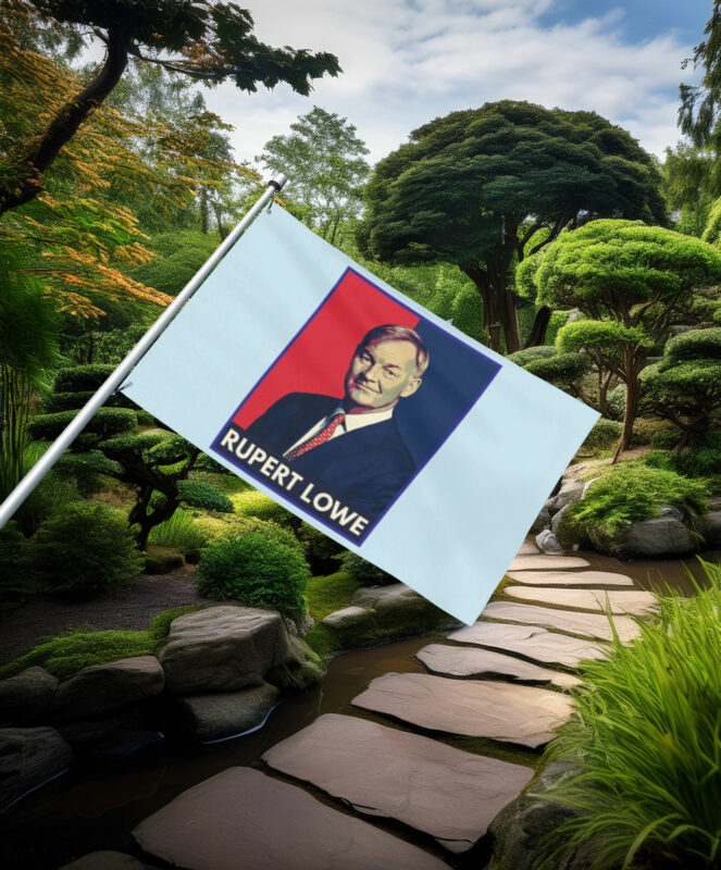Rupert Lowe Campaign Portrait Flag