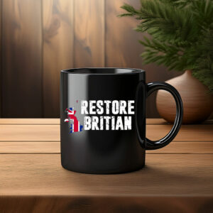 Rupert Lowe Distressed Union Jack Jumper Retro Patriotic Mug