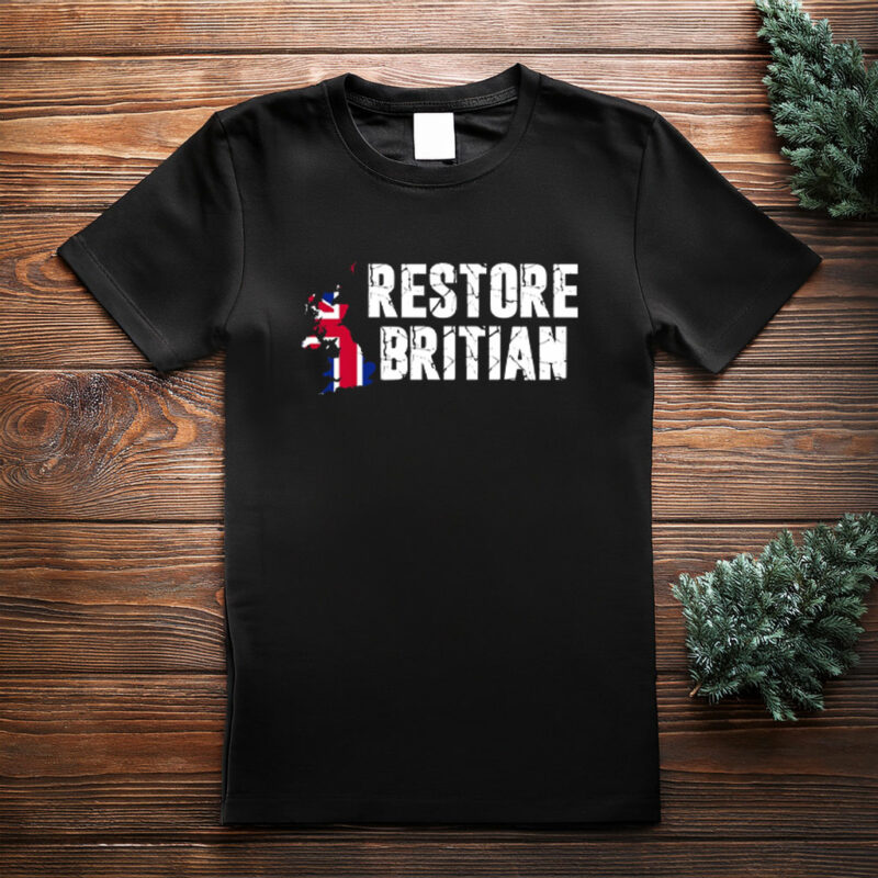Rupert Lowe Distressed Union Jack Jumper Retro Patriotic T-Shirt