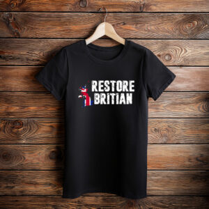 Rupert Lowe Distressed Union Jack Jumper Retro Patriotic T-Shirt