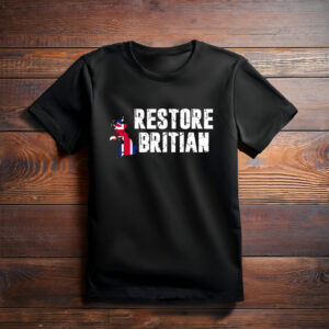 Rupert Lowe Distressed Union Jack Jumper Retro Patriotic T-Shirt