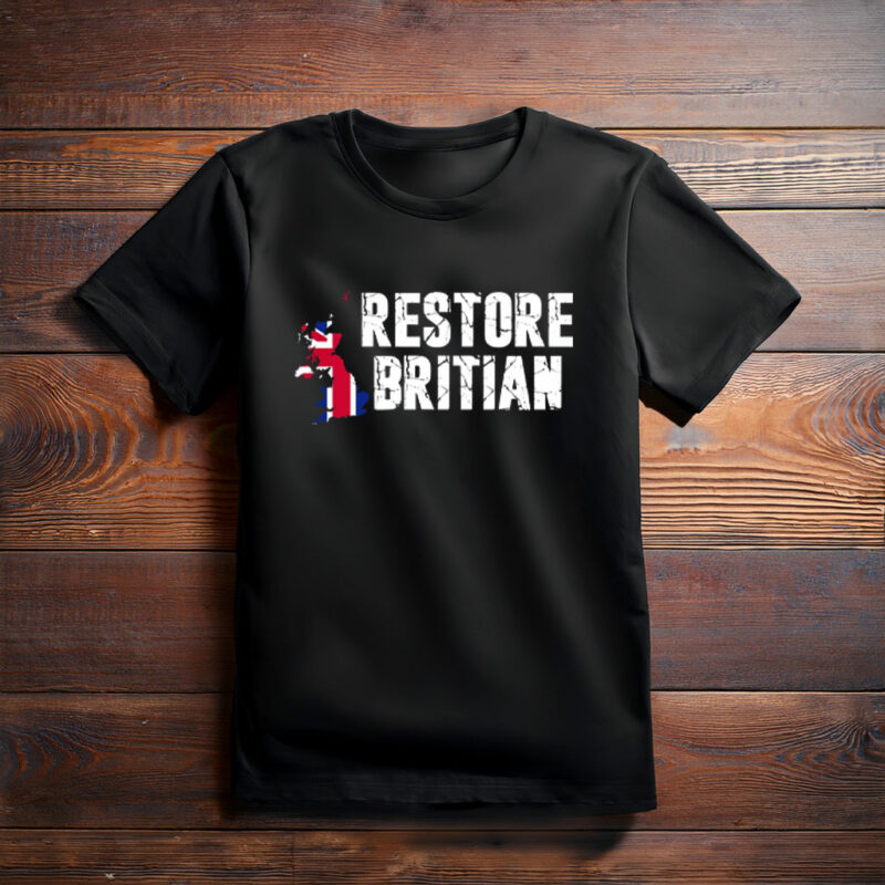 Rupert Lowe Distressed Union Jack Jumper Retro Patriotic T-Shirt