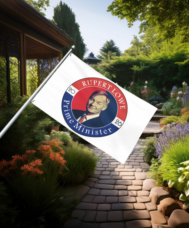 Rupert Lowe Prime Minister 2026 Campaign Flag