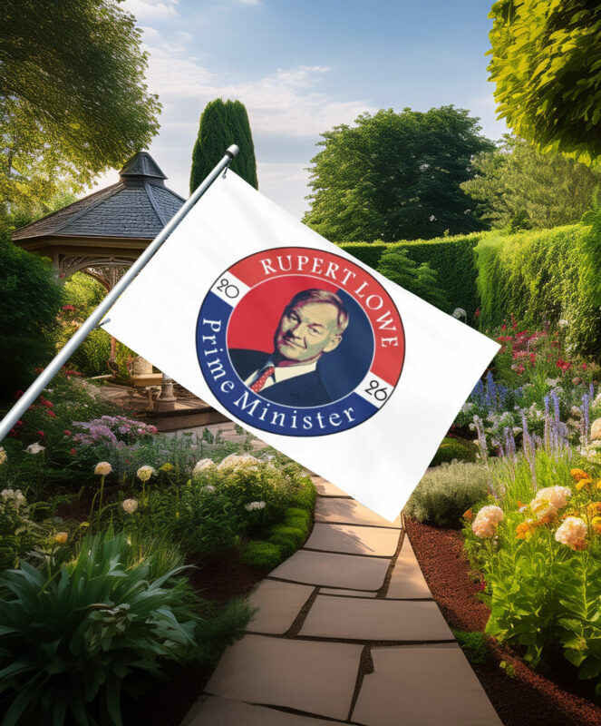 Rupert Lowe Prime Minister 2026 Campaign Flag