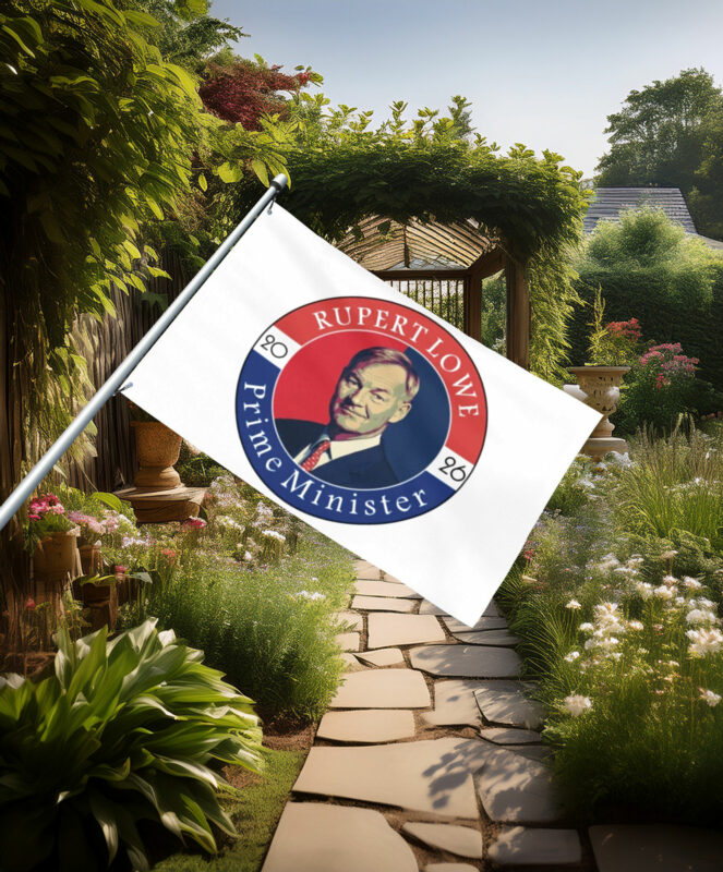 Rupert Lowe Prime Minister 2026 Campaign Flag