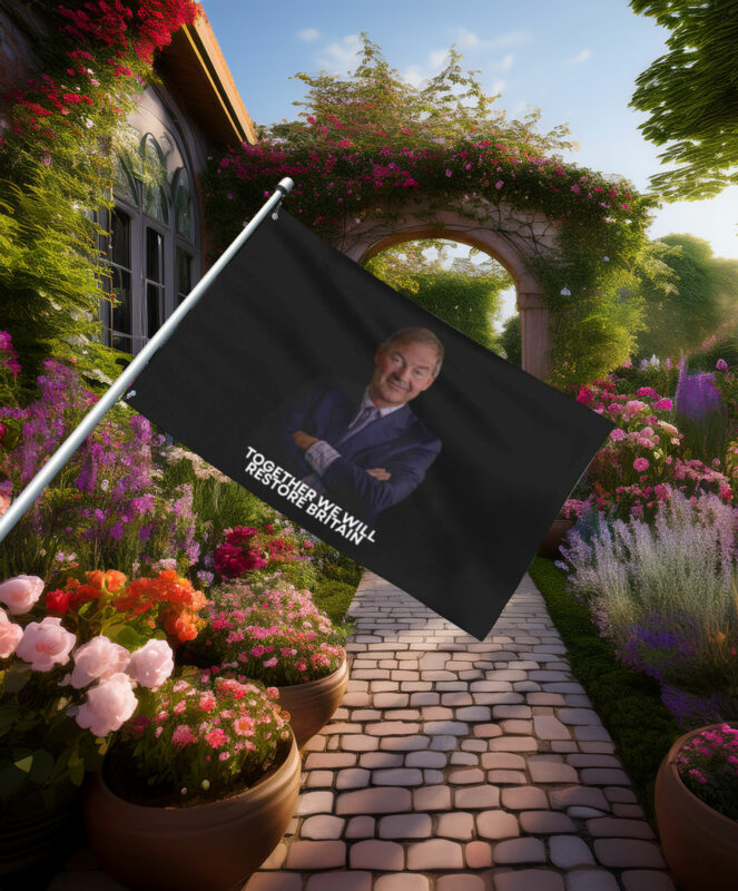 Together We Will Restore Britain Portrait Flag