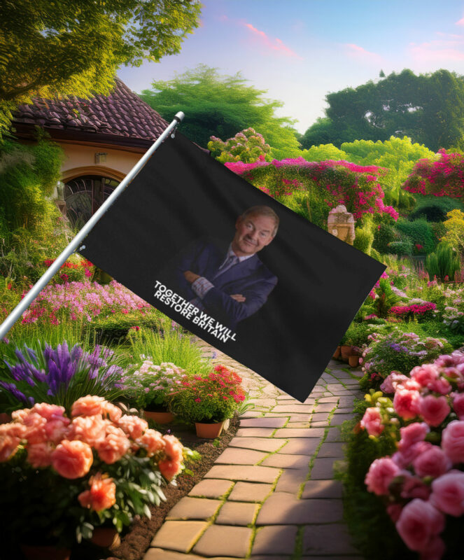Together We Will Restore Britain Portrait Flag